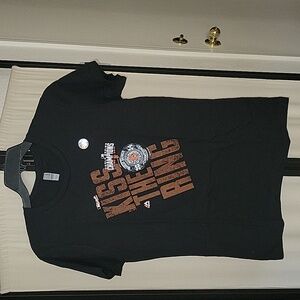 San Francisco Giants  T-Shirt L Black Kiss The Ring World Series Champions